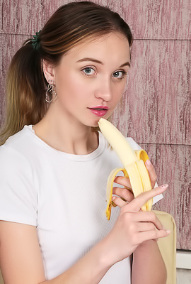Milkavi Slips Off Her T-shirt And Gives Her Perky Nipples A Playful Pinch