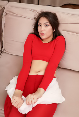 Lena Ru Captivates In Lingerie And Pantyhose As She Teases Her Ultimate Pleasure
