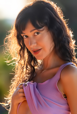 Violet Amrita Enjoys A Wild Outdoor Striptease On Sun-warmed Rocks