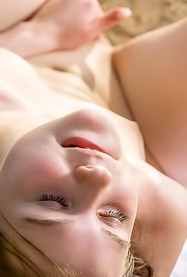Mattys Long Brunette Legacy: A Solo Striptease of Naturally Full Lips